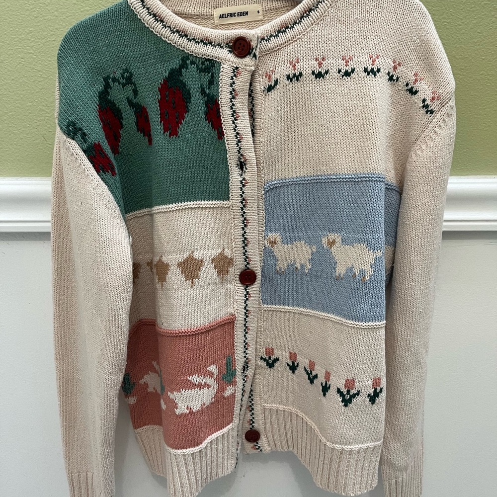 Aelfric Eden Multicolor Patchwork Cardigan